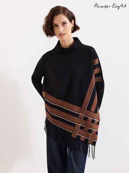 Phase Eight Black Athena Jumper (V08450) | £95