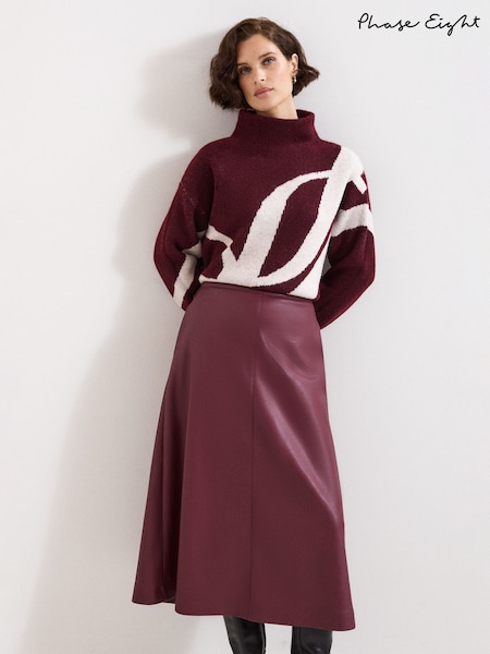 Phase Eight Red Stephanie Jumper (V08465) | £89