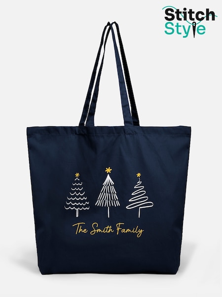 Personalised Christmas Tote Bag by Stitch Style (V08974) | £18