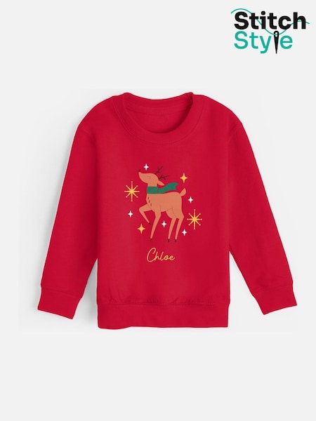 Personalised Kids Christmas Jumper by Stitchstyle (V08978) | £21