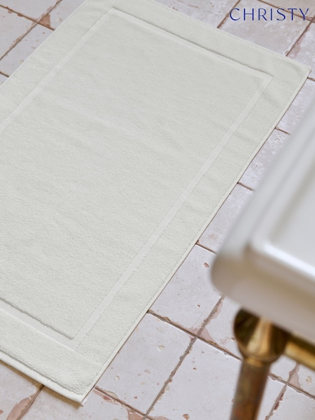 Christy Parchment Renaissance 100% Cotton Bath Mat (V09006) | £16