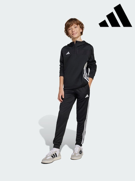 adidas Black Tiro 25 Essentials Sweat Tracksuit Bottoms (V09070) | £30