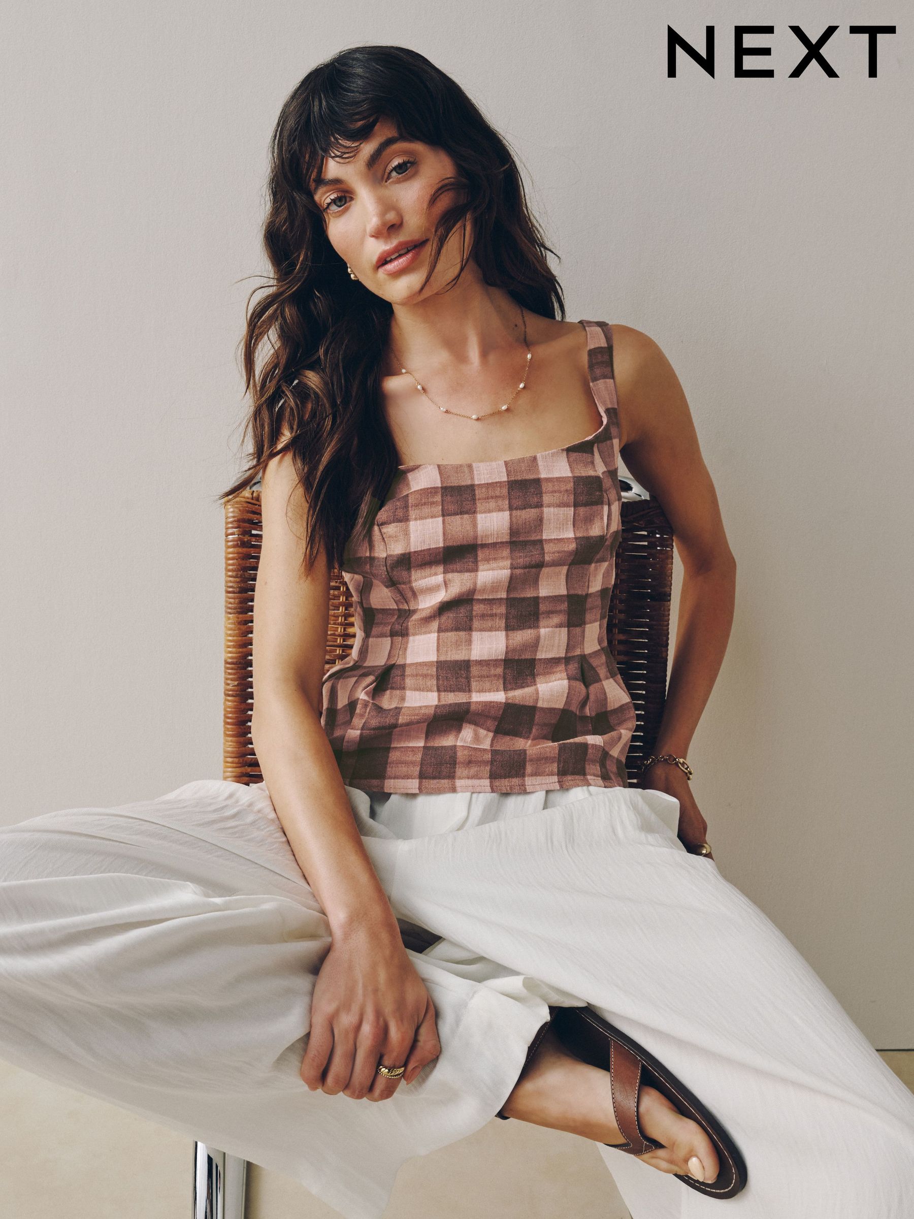 Buy Women's Camisoles Pink Tops Online | Next UK