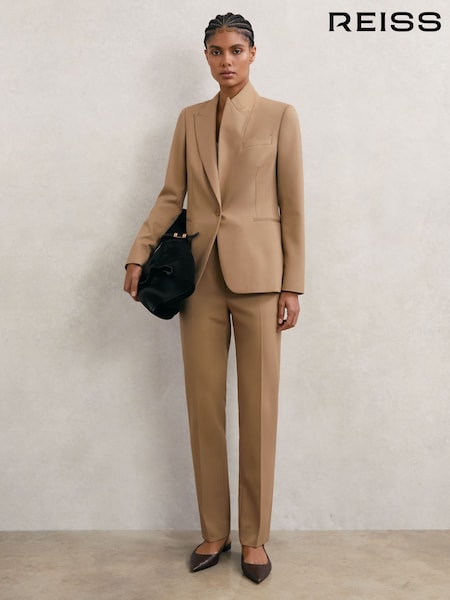 Reiss Camel Jade Petite Suit Trousers (V09383) | £150