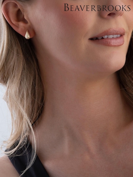 Beaverbrooks 9ct Yellow Gold Teardrop Earrings (V09520) | £165