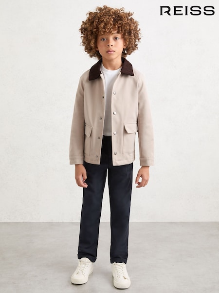 Reiss Stone Pike 3-9 yrs Corduroy-Collar Chore Jacket (V09591) | £78