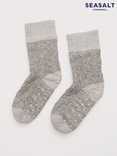 Seasalt Cornwall Natural Womens House Socks (V09647) | £28
