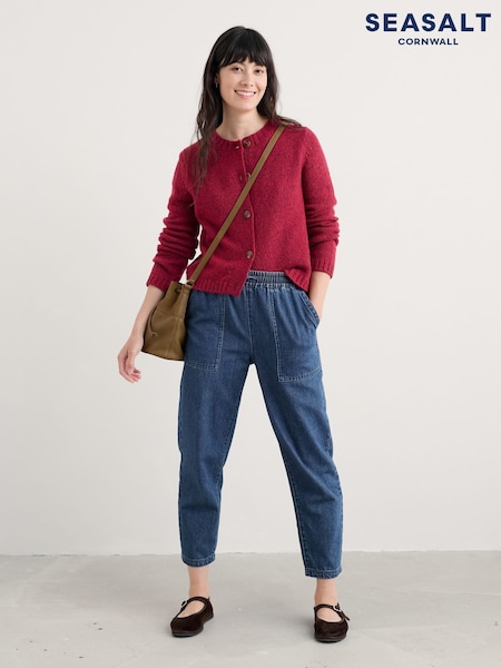 Seasalt Cornwall Red Cardigan Made With Merino (V09683) | £76