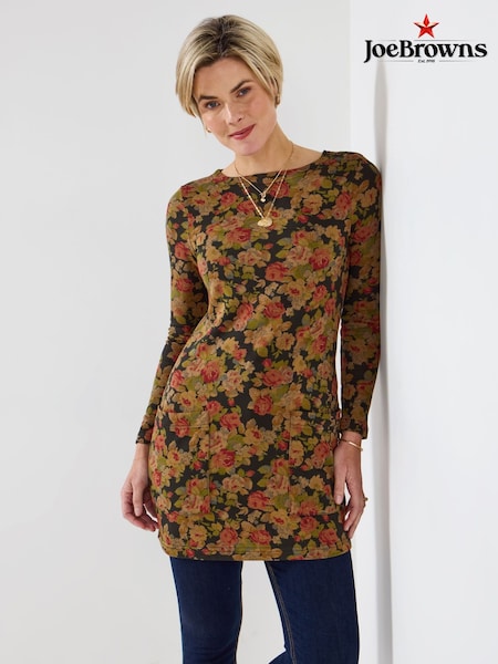Joe Browns Green Autumn Floral Print Tunic (V09798) | £55