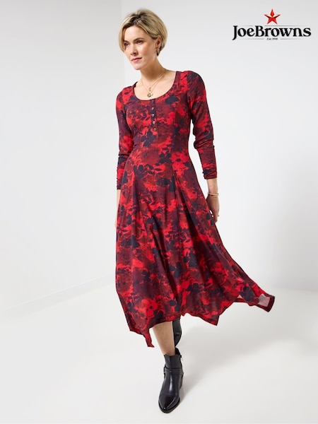 Joe Browns Red Lace Back Boho Maxi Dress (V09809) | £60