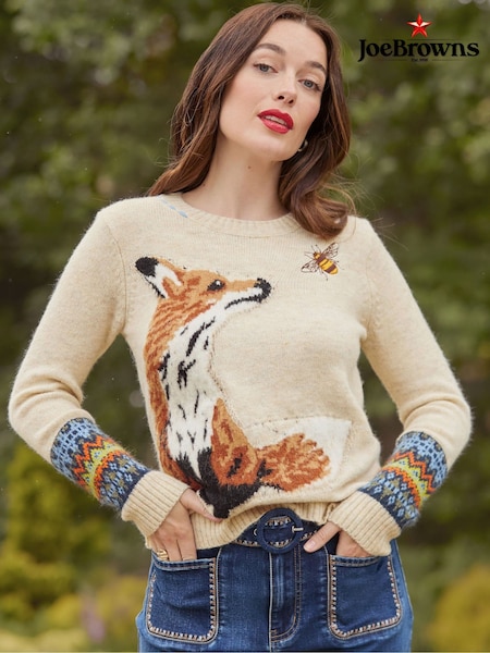 Joe Browns Cream Cream Fox Jumper (V09813) | £50