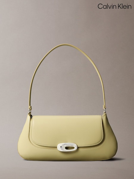Calvin Klein Yellow Top Flap Shoulder Bag (V10230) | £140