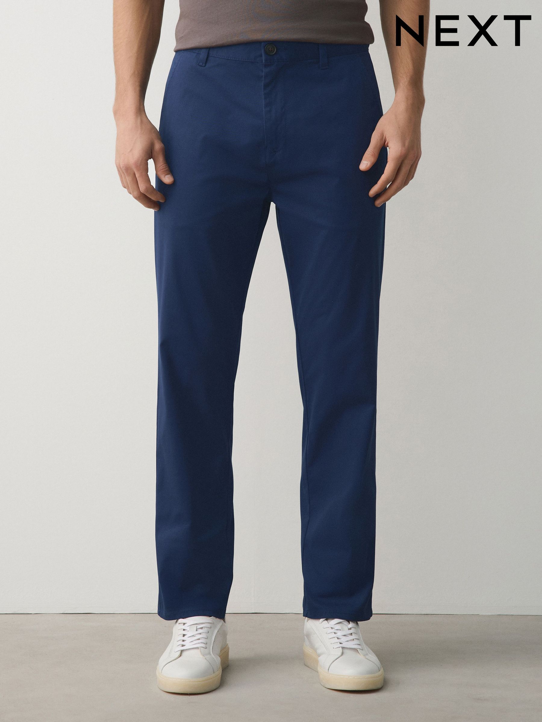 Men's Straight Fit Chinos | Next UK
