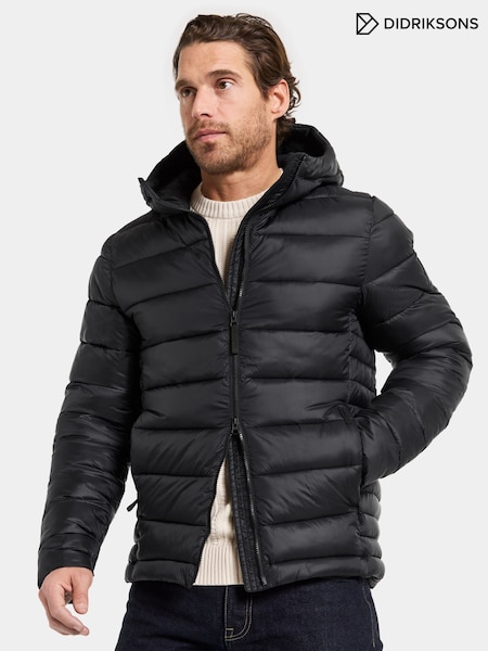 Didriksons Ed Mens Puffa Black Coat (V10292) | £220