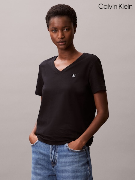 Calvin Klein Black Archive V-Neck T-Shirt (V10327) | £35