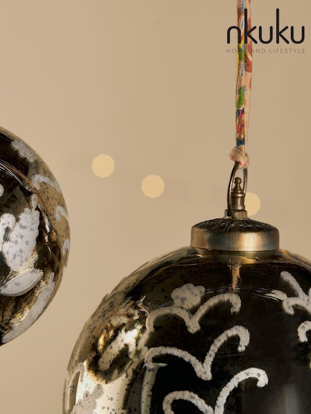 Nkuku Gold Giant Christmas Bauble (V10385) | £35