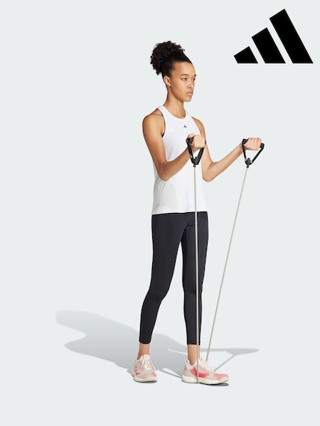 adidas White Designed for Training Tank Top (V10522) | £28