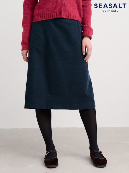 Seasalt Cornwall Blue Forest View Skirt (V10577) | £60