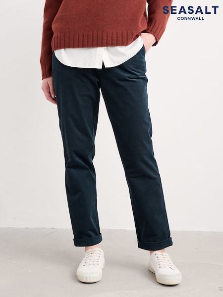 Seasalt Cornwall Blue Crackington Tapered Trousers (V10593) | £70