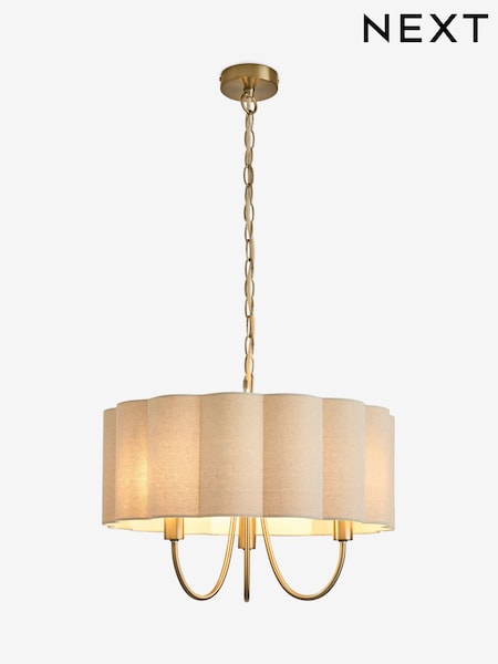 Natural Larson 3 Light Chandelier (V11049) | £115