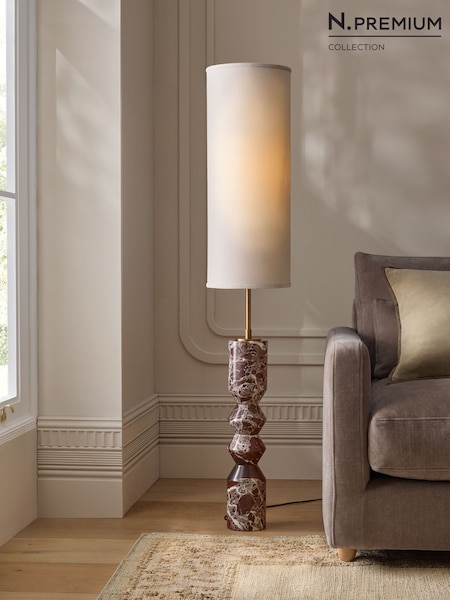 N. Premium Marble Highclere Floor Lamp