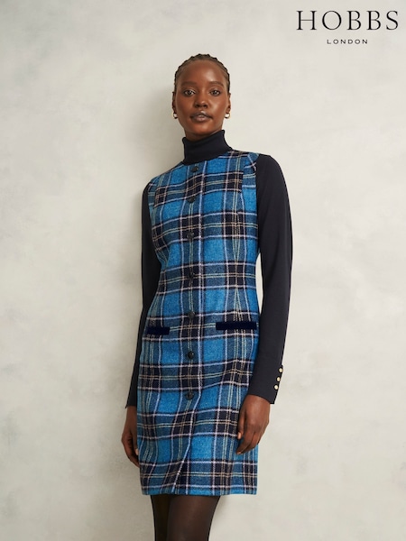 Hobbs Blue Petite Joella Dress (V11254) | £159