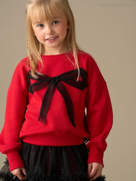 Angel & Rocket Red Freya Mesh Bow Sweater (V11330) | £26 - £30