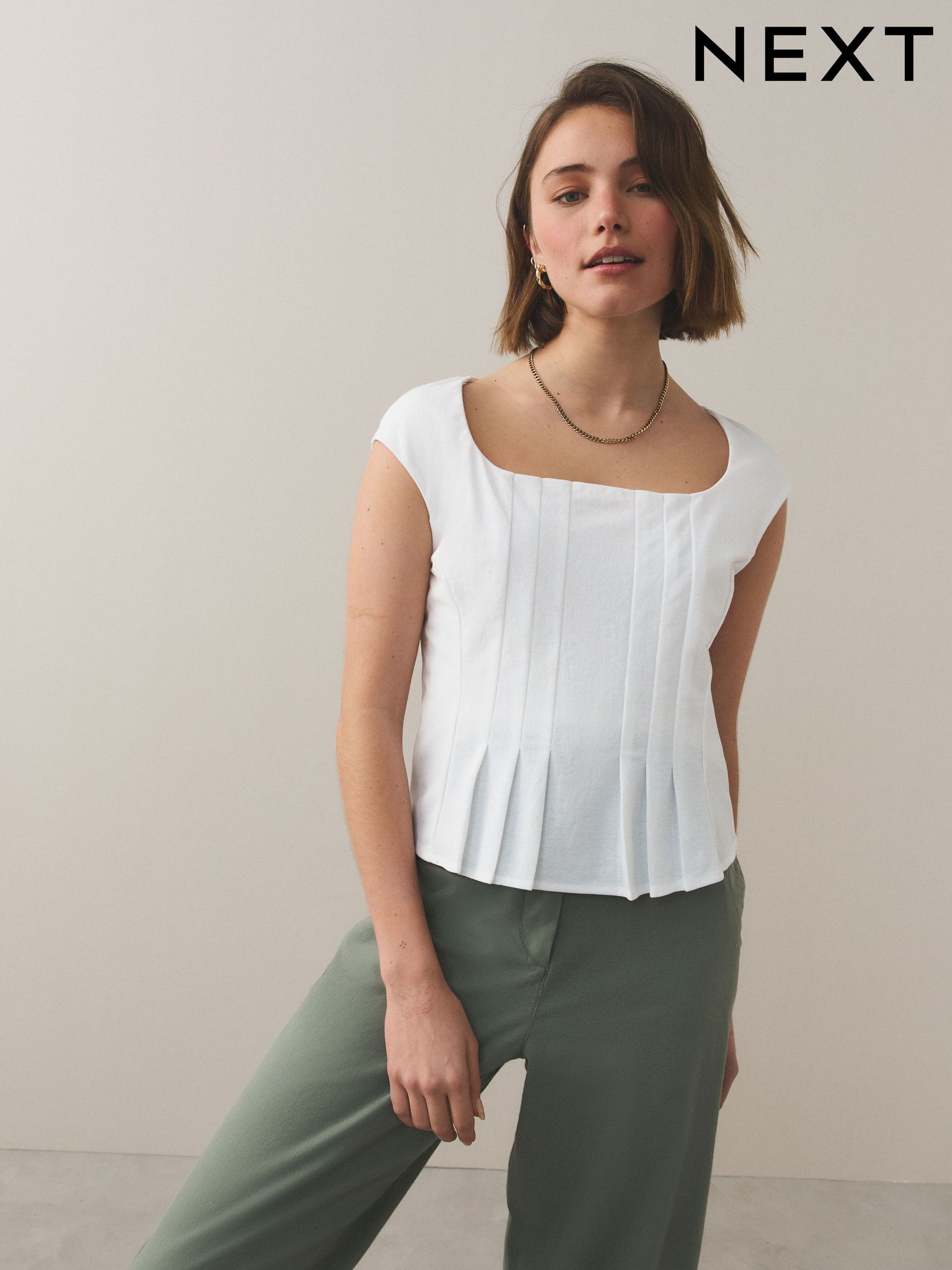 Buy Women's Square Neck Tops Online | Next UK