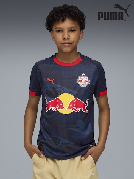 Puma Blue FC Red Bull Salzburg 25/26 Boys Away Jersey (V11532) | £60