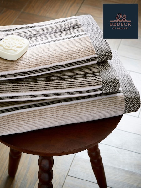 Bedeck of Belfast Charcoal  Linen Florence Towel (V11989) | £18 - £45