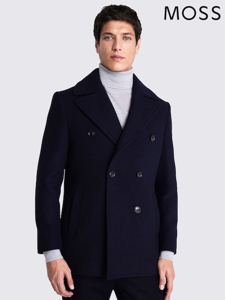 MOSS Blue Peacoat (V11993) | £199