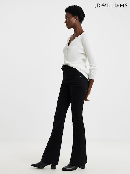 JD Williams Black Cosy Bootcut Jeans (V12338) | £38