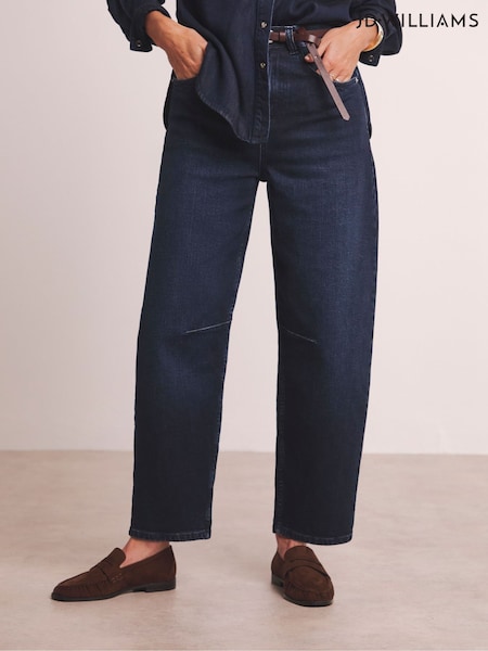 JD Williams Blue Anthology By JD Williams Premium Barrel Leg Jeans (V12503) | £48
