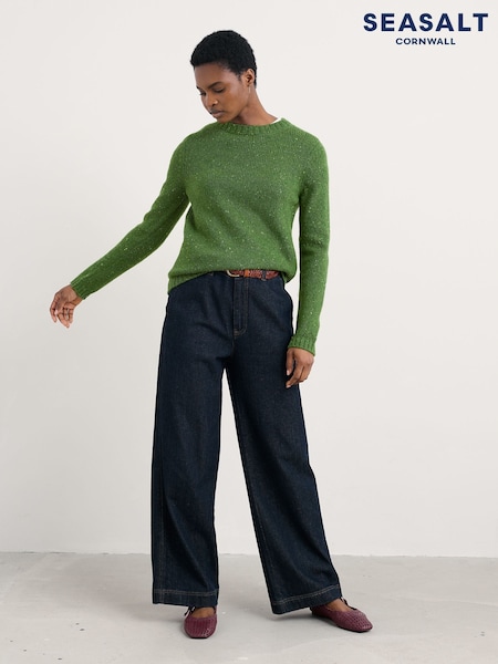 Seasalt Cornwall Green Dawson Pick Jumper (V13080) | £76