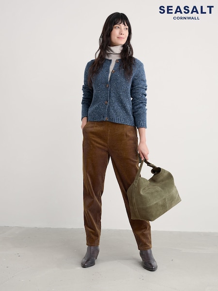 Seasalt Cornwall Blue Dawson Pick Cardigan Made With Merino (V13096) | £76