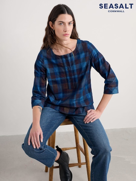 Seasalt Cornwall Blue Tithonia Cord Top (V13107) | £60