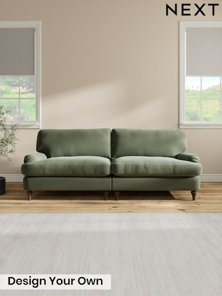 Relaxed Linen Look/Dark Green - Sadie Deep Relaxed Sit