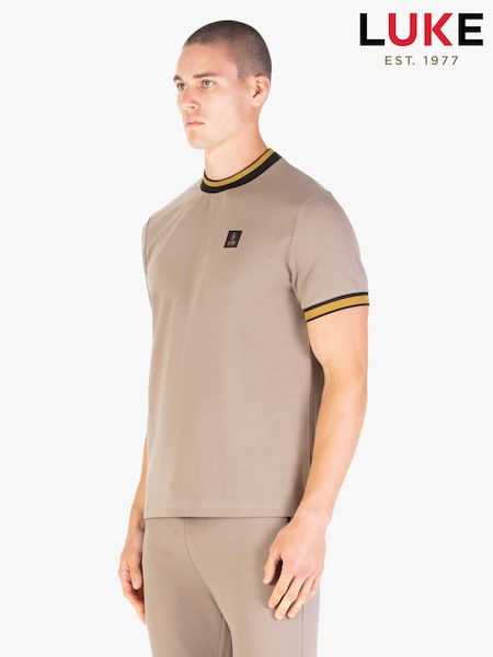 Luke 1977 Coron Brown T-Shirt Charcoal Hardnut Black Gold (V13315) | £45
