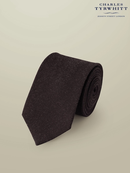Charles Tyrwhitt Red Burgundy Red Wool Tie (V13631) | £50