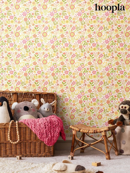 Hoopla Walls Yellow Bouncing Bunnies 10m Wallpaper (V13717) | £35