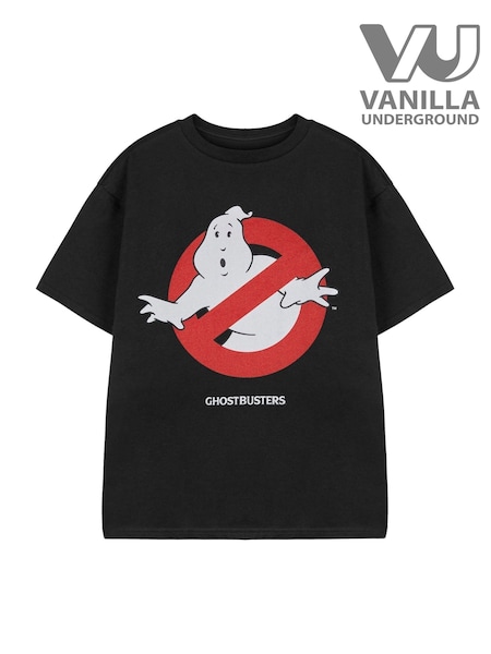 Vanilla Underground Black Ghostbusters Short Sleeved T-Shirt (V13917) | £14