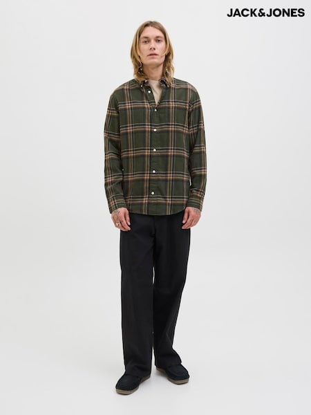 JACK & JONES Green Checked Shirt (V13949) | £35