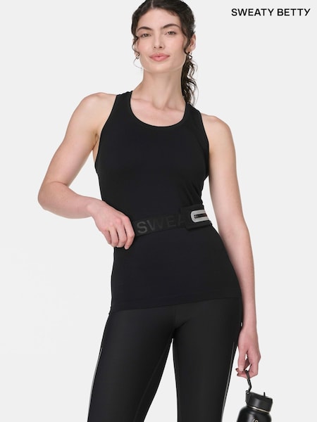 Sweaty Betty Black Athlete Seamless Workout Tank Top (V14126) | £40