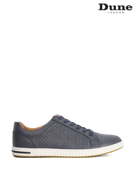 Dune London Blue Tezzy Weave Trainers (V14377) | £79