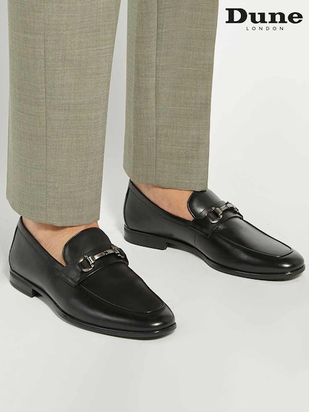 Dune London Black Seymore Wf Flex Sole Trim Loafers (V14379) | £119