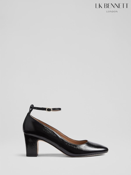 LK Bennett Black Lorena Leather Court shoes (V14538) | £329