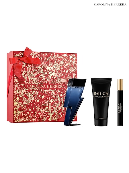 Carolina Herrera Bad Boy Eau de Toilette 50ml Shower Gel 100ml & Eau de Toilette 10ml Gift Set (V15046) | £71