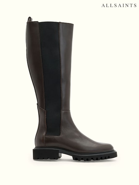 AllSaints Brown Maeve Boots (V15277) | £299