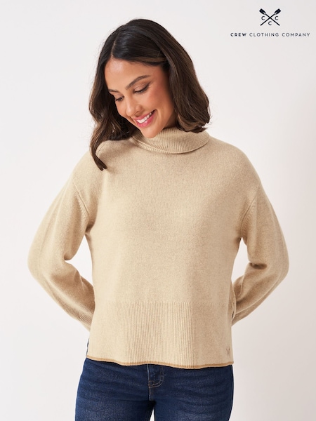 Crew Clothing Natural Harmony Saddle Funnel Neck Jumper (V15453) | £69