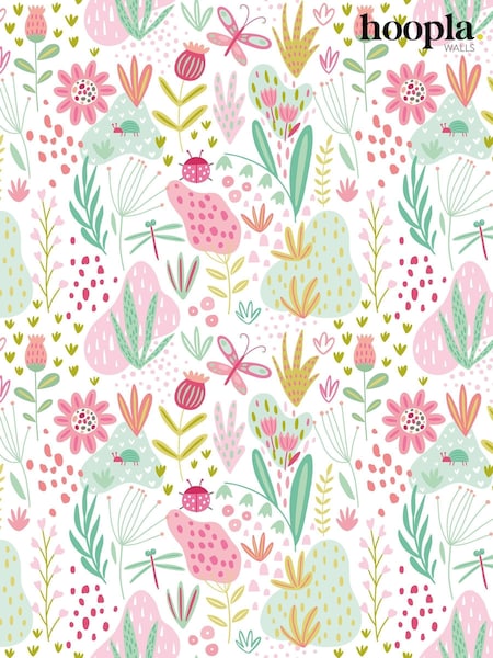 Hoopla Walls Candy Apples Bug Garden A4 Wallpaper Sample (V15563) | £1
